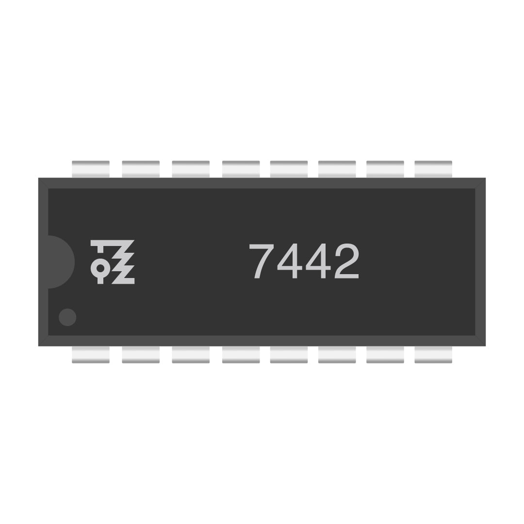 7442 BCD-to-Decimal Decoder IC