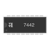 7442 BCD-to-Decimal Decoder IC